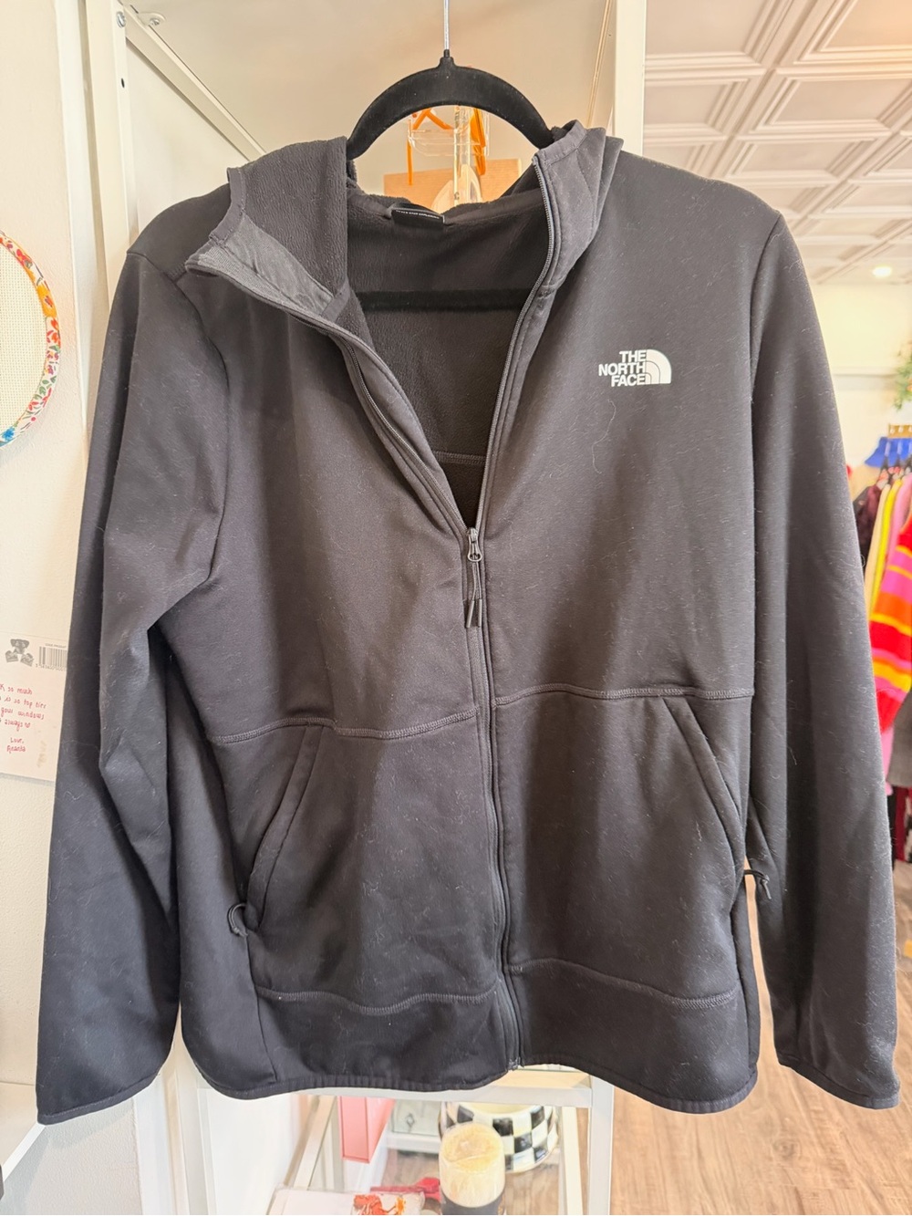 The North Face Women's Black Full-Zip Fleece Hoodie